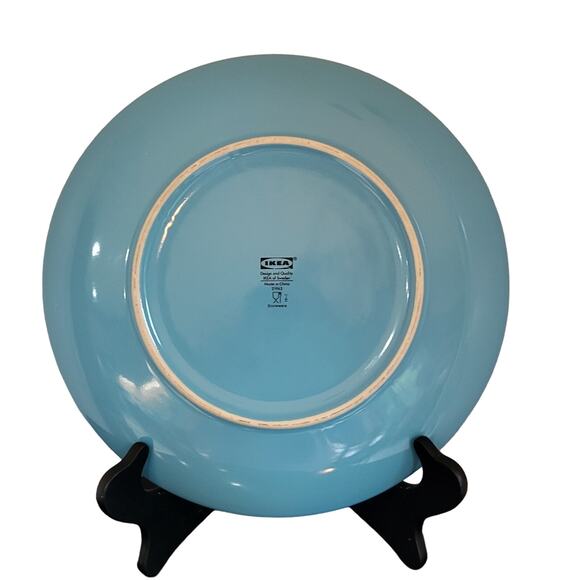 (Qty 1) Ikea Fargrik Turquoise Blue Dinner Plate IKEA Of Sweden 21963 Discontinu - Picture 2 of 16